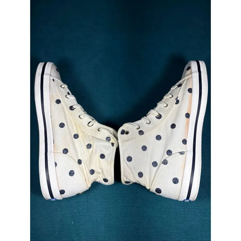 Kate Spade New York x Keds Champion High Top Polka Dot Sneakers Women’s Size 8.5